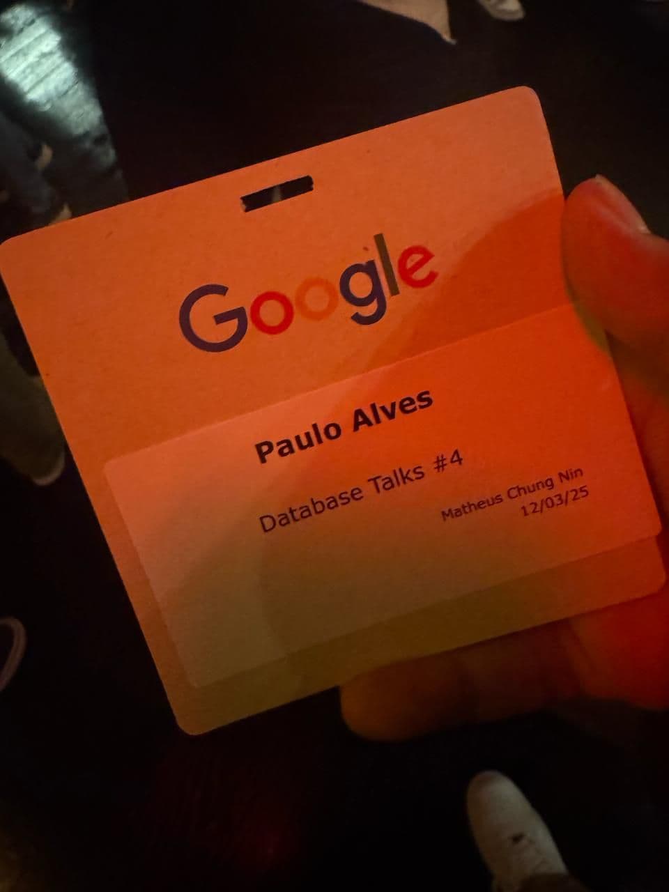 Aprendizado sobre ferramentas de database no evento Google